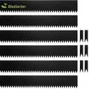 Metal Landscape Edging 6 Pack 40" L x 8" H (20 FT Total),Galvanized Metal Garden Edging, Hammer-in,Flexible,and Easy-to-Install for Lawns,Garden and Yards,Black