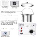 Single Wax Warmer Professional Electric Wax Heater Machine for Hair Removal, Large Waxing Pot Paraffin Facial Skin Body SPA Salon Equipment with Adjustable Temperature Set