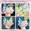 17FEIVRLU Butterfly Flower Wrapping Paper Kit, 261 Pcs Graduation Bouquet Wrapping Paper 20 Set Butterfly-Shaped Waterproof Money Bouquet Accessories for Florist Supplies DIY Craft Mother's Day 2026