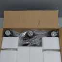 3-Light Bathroom Light Fixtures, 17.23" Black Modern Vanity Lights with Clear Glass Shade, Bathroom Wall Lamp for Mirror Kitchen Living Room Hallway Cabinet Porch