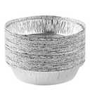 PLASTICPRO 7'' Inch Round Tin Foil Pans Disposable Aluminum, Freezer & Oven Safe - For Baking, Cooking, Storage, Roasting, & Reheating, Pack of 16