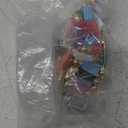 ANGGREK Acrylic Key Ring Kit, Acrylic Keychain Blank Kit 55pcs Gold Screw Eye Pins for Keychain