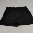 GOBLES Women's Summer Casual High Waist Zipper Closure Shorts with Pockets (X-Large, Black)