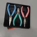 WORKPRO Jewelry Pliers Set, 3 Pack Jewelry Making Tool Kit Includes Mini Needle Nose Plier/Chain Nose Plier, Round Nose Plier and Wire Cutter for Jewelry Repair, DIY Crafts, Jewelry Making Supplies (Light Blue, Light Green, Pink)