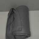 Cozy-Soft Microfleece Travel Blanket, 50x60 Inch, Lightweight, Compact, Perfect for Airplane and Car, Charcoal