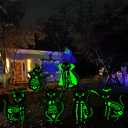 HalloweenYard Signs Decorations for Home, Party, Cemetery Halloween Decor, 6Pcs, Black Cat, Glowing in The Dark