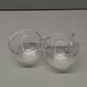 CNGLASS Valentines Day Gifts,Double Wall Heart Shaped Glass Coffee Mugs 8.5oz,Insulated Clear Tea Cups with Handle,Unique Glass Espresso Mugs for Coffee,Cappuccino,Latte,Milk,Set of 2