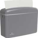Countertop Multifold Hand Paper Towel Dispenser by Oasis Creations, Single Sheet Dispensing  Glossy Gray