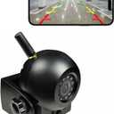 Upgraded Wireless Backup Camera Magnetic Hitch, 4000mAh Rechargeable Battery Powered WiFi Rear View Camera, 720P IP68 Waterproof Reverse Camera for Truck/RV/Camper/Trailer for iPhone iPad Android