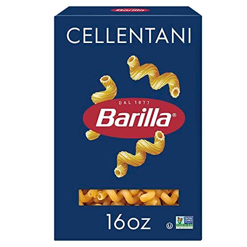 Barilla Cellentani Pasta, 16 oz. Box - Non-GMO Pasta Made with Durum Wheat Semolina - Kosher Certified Pasta