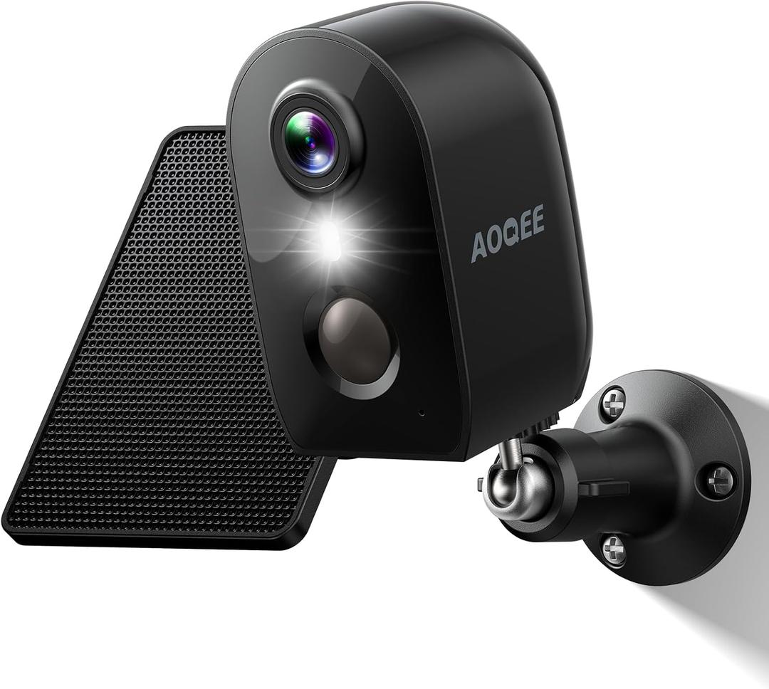 Solar Camera Outdoor Wireless-2K Battery Powered Outside Cameras for Home Security with PIR Motion Detection, Siren Alarm, 2-Way Talk, SD Card&Optional Cloud Storage, Work with Alexa, Y8 1P