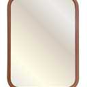 18x24 Mirror Rounded Rectangle Brown