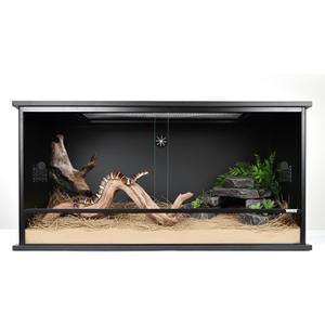 36x18x18 Inch PVC Reptile Enclosure,50 Gallon Reptile Tank Cage for Snake,Ball Python,Bearded Dragon,Gecko,Lizard,Turtle with Front Sliding Door and Top Screen Ventilation