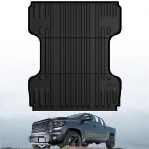 LASFIT Bed Mat for Toyota 2007-2021 Tundra 6.5FT/6.5' Truck Bed Mat All Weather 6.5 FT Bed Liner for Toyota Tundra 2021 2020 2019 2018-2007 Accessories TPE Trunk Mat Cargo Mat (Not Fit Drop-in Liner)