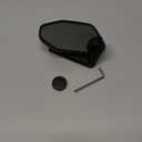 RBRL Bicycle Mirror, Extra Large Bike Mirror, 360 Adjustable Shatterproof and Durable Bar End Rear View Mirror Bicycle, Side Mirrors for E-Bike (Left)