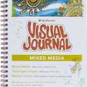 Strathmore 460-19 500 Series Visual Mixed Media Journal, Vellum, 9"x12", White, 34 Sheets