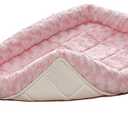 MidWest Homes for Pets Bolster Dog Bed 24"LPink Dog Bed or Cat Bed w/ Comfortable Bolster | Ideal for "Small" Dog Breeds & Fits a 24" Dog Crate | Easy Maintenance Machine Wash & Dry