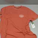 Volcom Women's Lock It Up Short Sleeve Tee – Crew Neck T-Shirt with Striped Neck Taping, X-Large, Rust