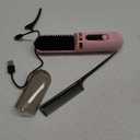 Hair Straightening Brush, Cordless Styling Comb Ion Hot Straightener, Cordless Ion Hot Straightener Comb |Hair Straightening Brush, Anti-Scald, 5 Temp Settings | Hair Styling Tools for Home Salon Use Pink