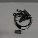 Glocusent Clip on Light: 10 Brightness Levels from 20 to 180LM LED Reading Light with Clamp and Flexible Gooseneck - Eye Caring Book Lights for Reading at Night, Clip on Desk Bed Headboard (Black)