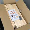 MayBee 20 Pack Honey Bee Frames with 100% Beeswax Coated Food Grade Foundation Sheets, Complete Unassembled Deep Beehive Frames and Foundations