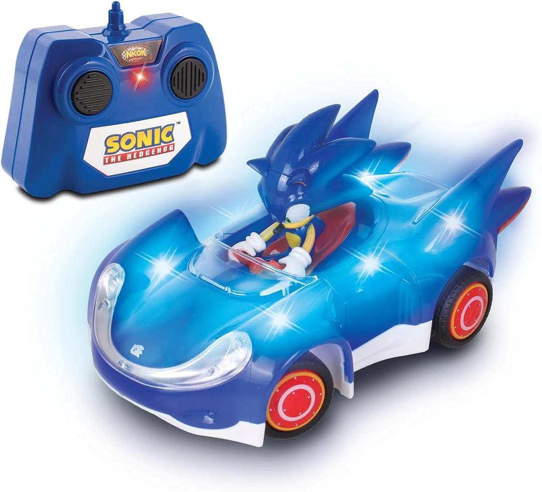 NKOK Sonic Glow Racer RC Car – Ready to Run 1/28 Scale Remote Control Vehicle with Light-Up Body