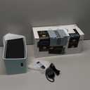 iGuerburn Simple Music Player for Dementia Elderly Seniors Easy MP3 Player as Alzheimers Dementia Visually Impaired Patients Product Gift One-Touch Controls ON/Off Retro Music Box (Cyan)