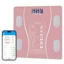 Intelligent Body Fat Scale, a Simple and Practical Digital Scale That can be Connected to a Mobile Digital Bathroom Scale to Display BMI, Body Fat, Muscle Mass, and Durable Weight Scale (Pink)