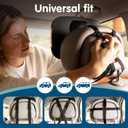 Onco LED Baby Car Mirror with Light - 2 Modes for Day & Night Driving, 100% Shatterproof & Shakeproof Car Mirror for Baby with 360 Rotation