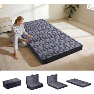 Ciremiv Tri-Folding Mattress Twin Size,4 Inch Guest Bed with Washable Cover