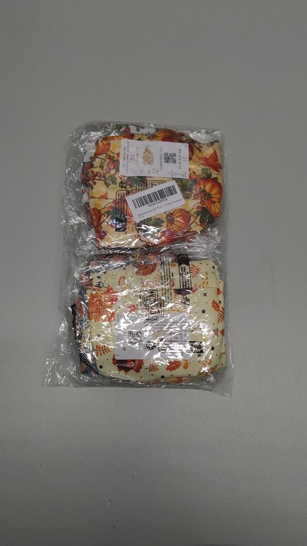 Babrukda 4 Pack Cap with Sweatband Adjustable Tie Back Hat Headgear Xmas Beanie