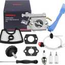 125BV Carburetor for Husqvarna Leaf Blower 125B 125BVX 125BX Carburetor 590460102 Replace for Zama C1Q-W37 with 125b Air Filter Fuel Line Tune up Kit