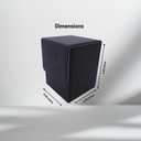 2 Pack Card Deck Box for 200+Single Sleeved Cards with 2 Dividers, Commander Deck Box Compatible fit for MTG, TCG, and Sports Cards.
