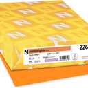 Neenah Astrobrights Color Paper, 8.5 x 14, 24 lb/89 GSM, Cosmic Orange, 500 Sheets (22652)