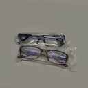 Gaoye +1.0 2-Pack of Reading Glasses - Blue-Light Filter, UV Protection - Readers with Rectangle Frames (1 Black + 1 Leoparde)