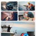 NAOEVO 8 Gauge Marine Wire, 8 AWG Tinned Copper PVC Marine Grade Wire, IP68 Waterproof/Corrosion-Resistant Electrical Cable for Boat, RV, Automotive, Solar, Trolling Motor (15 ft Black + 15 ft Red)