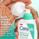 CeraVe Balancing Air Foam Face Wash, Foaming Facial Cleanser For Combination Skin, 8HR Oil Control + 24HR Hydration, Fragrance-Free & Non-Comedogenic, With Glycolysine & 3 Essential Ceramides, 8oz