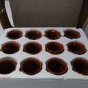 Nuogo 12 Pcs 12 oz Cantaritos De Barro Mexicanos Cantaritos Shooters Taco Tuesday Mexican Clay Cup Cocktail Cups for Tequila Margaritas Mojitos Tazas