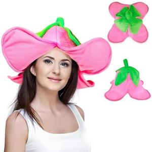Jococs Flower Hat Flower Costume Fairy Costume Novelty Hats Cosplay Dress Up Themed Headwear for Party Supplies