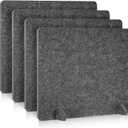4 Pack Acoustic Desk Dividers Desk Partition (Dark Gray)