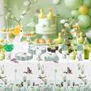 One Lucky Duck Birthday Party Supplies Decorations - Mallard Duck Hunting First Birthday Table Decorations Tableware, Paper Plate, Cup, Napkin, Fork | 24 Guests (1)