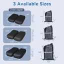 Adjustable Seat Cushion, Memory Foam Office Chair Cushion, Car Seat Cushion, Foldable Travel Cushion for Tailbone Pain, Sciatica Pain Relief, Lifting Cushion for Sitting, Driving, Traveling(Large)
