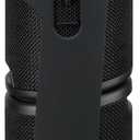 iLive Electronics Magnetic + Portable Wireless Bluetooth Speaker Set with Fabric and Rubberized Coating Carry Strap and TWS System, Black, Pair, ISB2133B