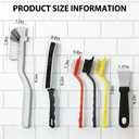 7 x 6Pcs Hard Bristle Crevice Cleaning Brush - Thin Gap, Small, Grout, Kitchen, Toilet, Bathroom, Sink, Window Cleaning Tools