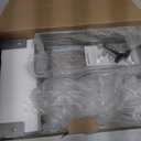 Orimade Over The Door Shower Caddy Adjustable 3 Tier Silver,Bathroom Hanging Organizer Shelf Rustproof with 4 Hooks,Shower Basket with Soap Holder and Suction Cup