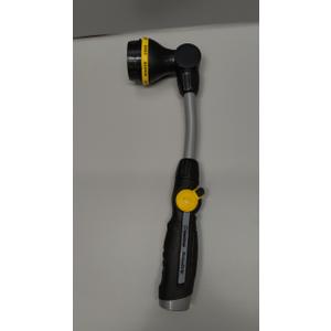 Melnor 65173AMZ RelaxGrip 8 Pattern 16" Pivoting Wand Bundle, Metal, Black, Yellow
