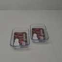 2 Pack 1-Quart Tempered Glass Oblong Baking Dishes, Personal Sized Bakeware and Cookware