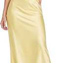 Realtix Summer Satin Strapless Backless Maxi Dress for Women Wedding Guest Sexy, Silk, Low Back, Hollow Out, Open Back, Elegant, Tube, Cocktail Party, Semi Formal, Birthday ,Date Night, vacation, Long Dress, Medium