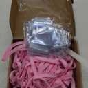 Marspark 100 Set Lanyards with ID Holder Clear ID Badges Bulk for Cruise Ship Cards, Essentials for Carnival Waterproof Plastic Card Holders for Adults Kids Business School Office Supplies (Pink)