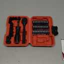 LLNDEI 48 Piece 1/4 Inch Mini Socket Ratchet Wrench Set, Metric Shallow Socket (4-14mm) 6-Point,with 72 Teeth Mini Ratcheting Wrench, Screwdriver Bit Set, Universal Joints and 3 Inch Extensions